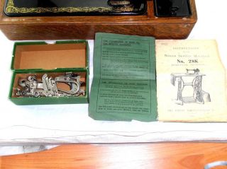 antigua Maquina de coser Singer Manual de 1931 Funciona Caja