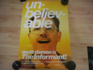 Movie Poster The Informant Matt Damon Patton Oswalt