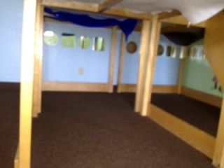 Back to School Indoor Wooden Preschool Daycare Loft