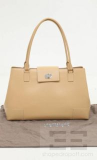 LAMBERTSON Truex Tan Leather Large Tote Handbag