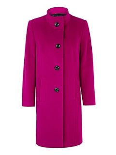 Precis Petite Cyclamen funnel neck coat Pink   House of Fraser
