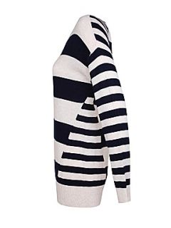 Kaliko Knitted Stripe Jumper Navy   