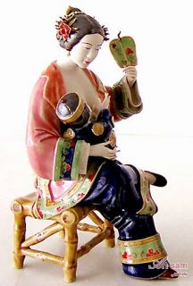 Chinese Porcelain Figurine Oriental Lady Painting   A Fine Collection