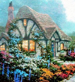 Thomas Kinkade Paintings Chandlers Cottage Ret Classic