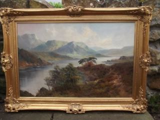 Buttermere Lake Fine Oil Painting by William Lakin Turner