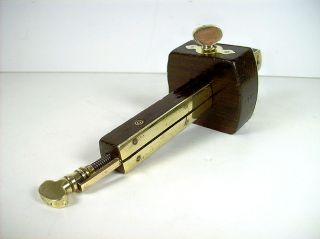 Unique Rosewood Brass Mortising Gauge Lapham 19th Cent RARE