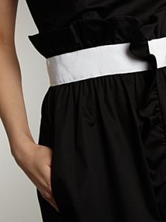 Love Moschino Strappy dress with frill Black   