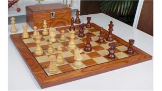 French Lardy Staunton Chess Set in Rosewood & Boxwood with Rosewood