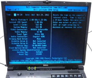 5X Dell C840 15 Laptop 1 20GHz Pentium 4 512MB PC 133 CD ROM