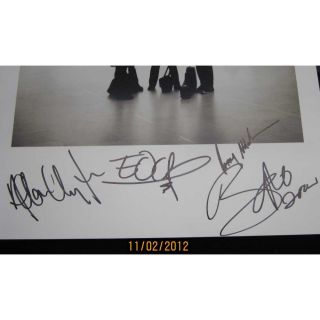 U2 Fully Signed Framed JSA All That You CanT UK Promo Litho Autograph