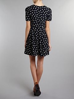 Glamorous Long sleeve fit and flare dress Black   House of Fraser