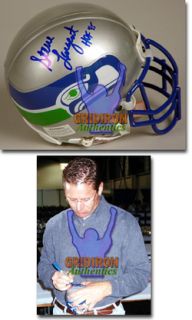 Steve Largent Autographed Seattle Seahawks Mini Helmet w HOF 95