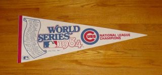 1984 Chicago Cubs World Series Pennant NL Champs