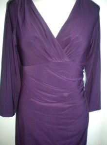 Lauren Ralph Lauren MS Essentials Raisin Purple Dress