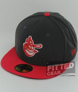 Orioles Cooperstown Dark Graphite Lava New Era Fitted 59FIFTY Cap