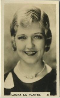 Laura La Plante 1932 Hill Series C Movie Tobacco Card