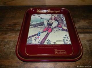 Norman Rockwell Drink Lassers Beverages Collector Tray