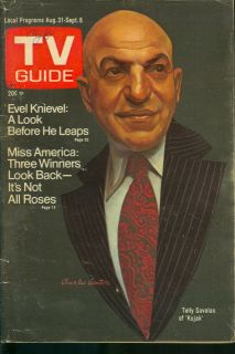 1974 TV Guide Telly Savalas Kojak Evil Knievel Story