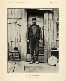 1910 Print Bill Ray Portrait Native American Kato Cahto California