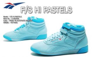 Reebok Womens Shoes Freestyle Hi 2 952036 Frost Blue