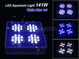 LED Aquarium Coral Reef Tank White Blue 11 LED Grow Light 141W