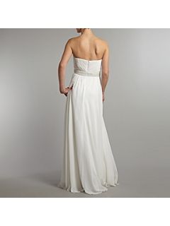 THEIA Silk chiffon goddess bridal dress White   