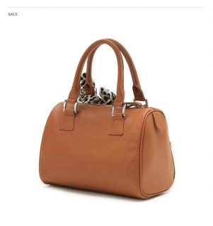 DUDU Womens Genuine Leather Handbag Tote Bag with Scarf 1081W Black