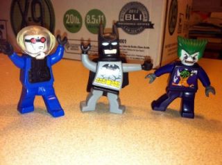 2008 Batman Lego Figures 3 Piece Set Mr Freeze Joker and Batman