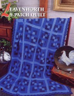 Leavenworth 9 Patch Quilt Afghan Annies Crochet Patt
