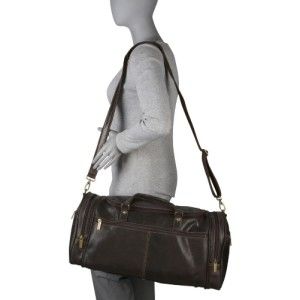 Ledonne Overnighter Distressed Leather Duffel Bag