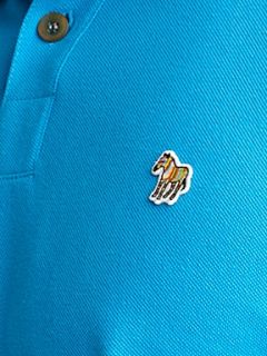 Paul Smith Jeans Zebra logo regular fit polo Turquoise   