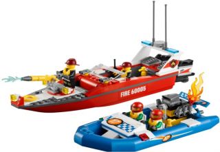 Lego City 60005 Fire Boat New in Box