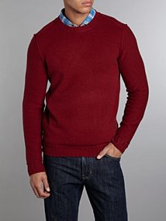 Hugo Boss Lambswool crew neck knitwear Charcoal   