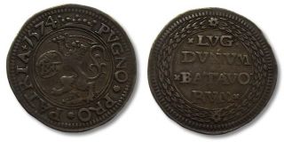 Siege Klippe Emergency Coin Leiden 14 Stuiver 1574 RARE