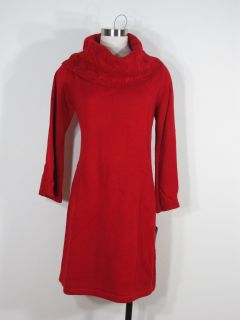 Madison Leigh Red Turtleneck Sweater Dress Sz M Medium