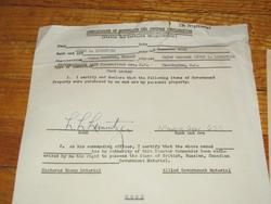 WWII General Lemnitzers Foot Locker Certificate Retention Customs