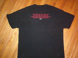 John Lennon T Shirt New York City Imagine Beatles XL