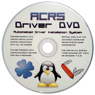 DRIVER INSTALLATION DVD DISC FOR WINDOWS 8 7 VISTA XP & DELL HP LENOVO