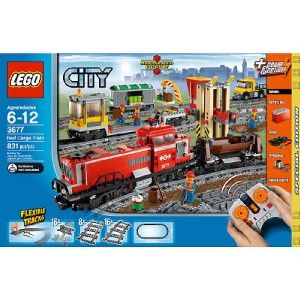 New Lego City Motorized RC Cargo Train Set 3677 Special Edition