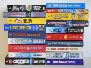 Clive Cussler Adventure Thriller Books ~ Dirk Pitt ~ Numa ~ Leigh Hunt