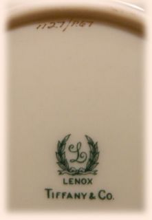 Lenox for Tiffany Scalloped Soup Bowls for Presidential TUXEDO, Green