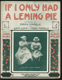 If I Only Had A Leming Pie Lemon Pie 1909 Novelty Vintage Sheet Music