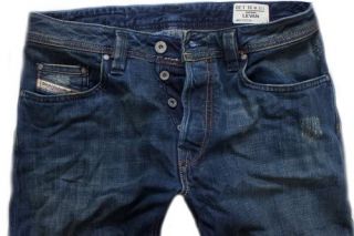 New Diesel Brand Jeans Levan Pant W31 L30 Straight Leg Blue RRP $299