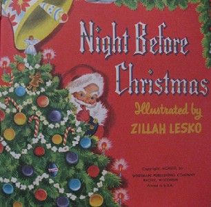 Childrens Book  The Night Before Christmas 1953 Lesko Tell A Tale