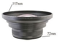 HDP 6000EX 72mm 0.79x Wide Angle Lens 4 Panasonic AG DVX100B/DVX100B/A