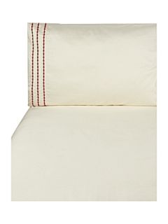 Hotel Collection Pearl embroidery bed linen in cherry   