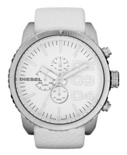 Diesel Watch, White Silicone Strap 57x45mm DZ1450   All Watches