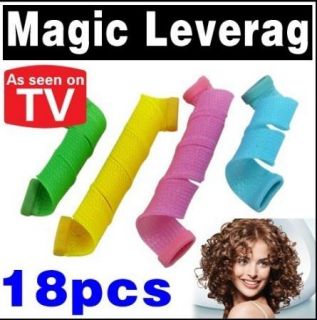 18 Pcs Magic Leverag HighSpeed Hair Rollers Curlers
