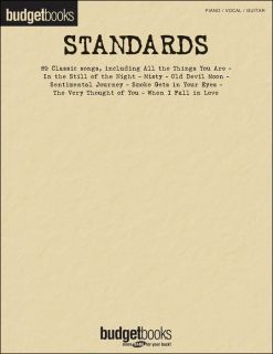 Hal Leonard Standards Budget Book Arranged P V G