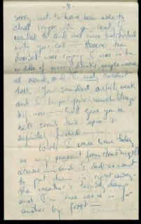 Lex Barker Vintage 1949 Signed Handwritten Letter 5 pgs Watson Webb